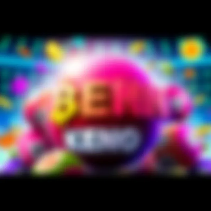 A vibrant promotional graphic for a new Bitcoin Cash Keno game featuring a $50 BCH giveaway with colorful keno balls and cash symbols