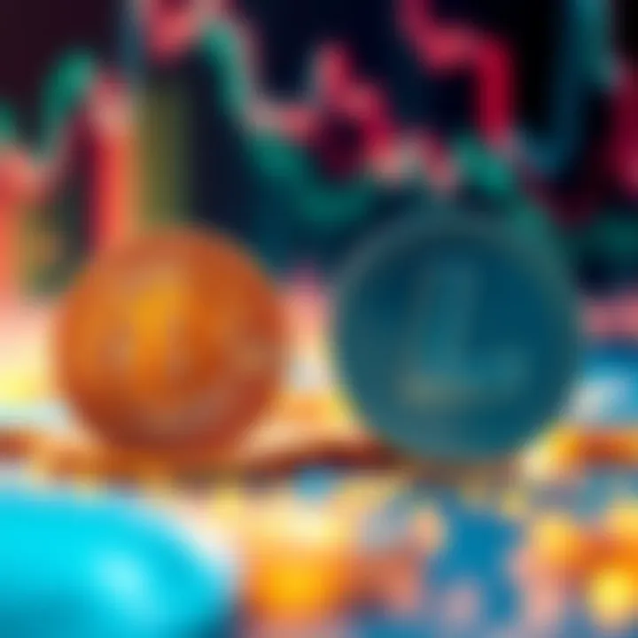 Visual representation comparing Bitcoin Cash and Litecoin, highlighting their performance metrics and popularity in the cryptocurrency market.