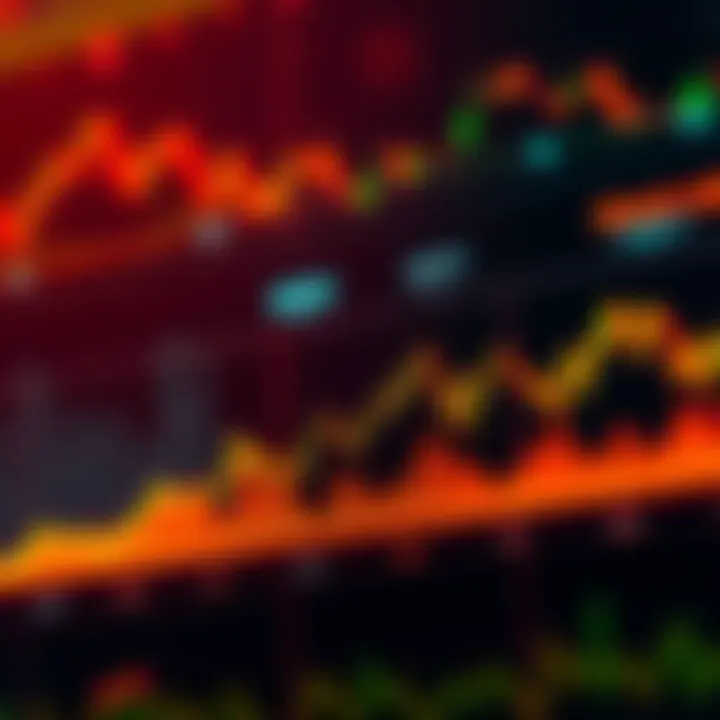 A chart showing the price fluctuations of Bitcoin Cash over the past month with up and down trends.