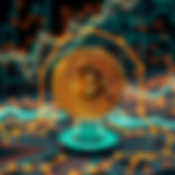 Bitcoin Cash Quantum Algorithm A futuristic representation of Bitcoin Cash logo with a quantum computer background, symbolizing advanced technology and market potential