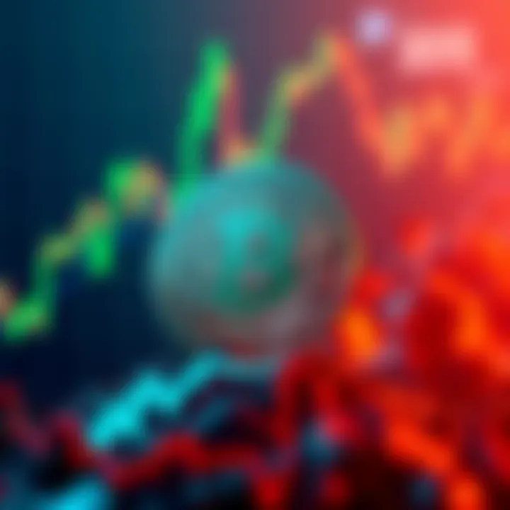 Bitcoin Cash logo displayed prominently with background of declining altcoin graphs, symbolizing its stability amid market downturns.