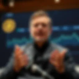 Bitcoin CEO speaking in a video, expressing optimism about the cryptocurrency market recovery