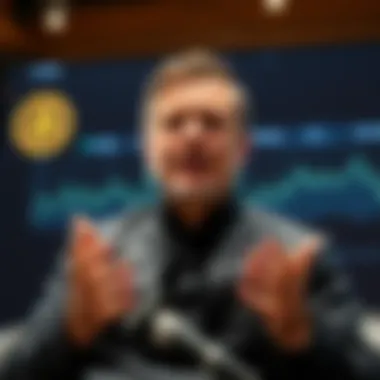 Bitcoin CEO speaking in a video, expressing optimism about the cryptocurrency market recovery