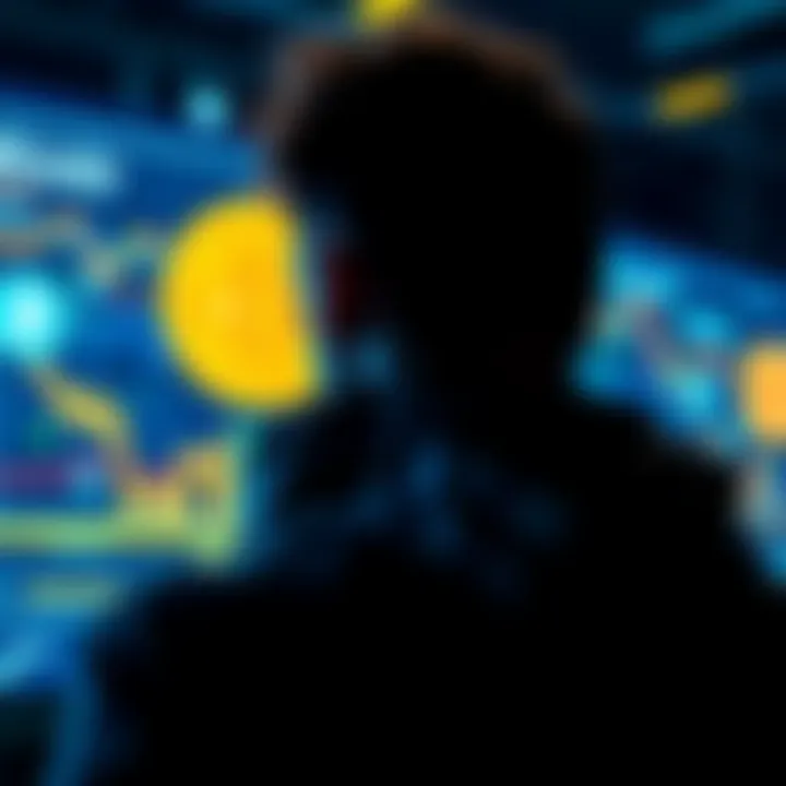 A person looking at a digital screen displaying Bitcoin graphics, symbolizing the bold claim of acquiring Bitcoin amidst speculation.