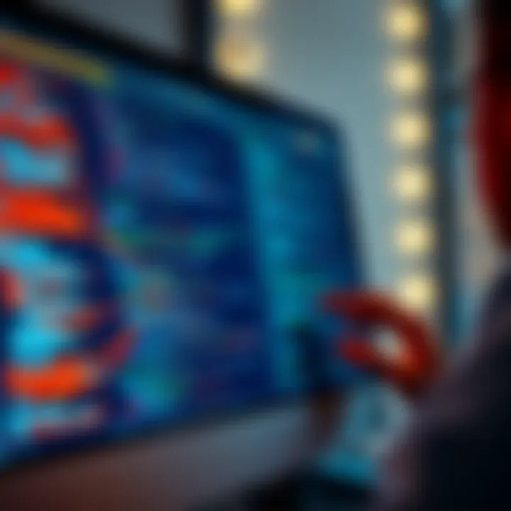 Bitcoin Code Review A close-up of a computer screen displaying Bitcoin code in a text editor, with a person observing and analyzing it carefully.