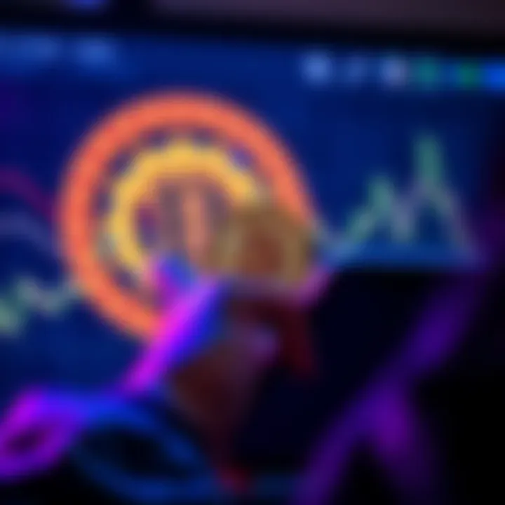 Bitcoin on Coinbase A person checks their Bitcoin balance on Coinbase's app with a digital wallet graphic in the background