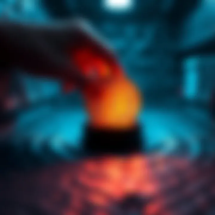 Bitcoin cold storage A person placing a Bitcoin symbol into a secure cold storage wallet