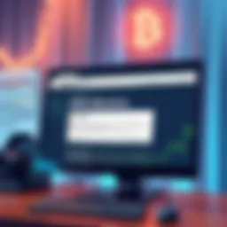 Illustration showing a computer screen with the Bitcoin.com website displaying a notification about the removal of the whitepaper and Satoshi Archive, symbolizing change in the crypto community