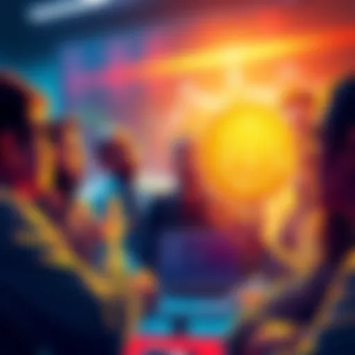 People engaged in a discussion about Bitcoin's value beyond its price, illustrating various opinions and ideas.