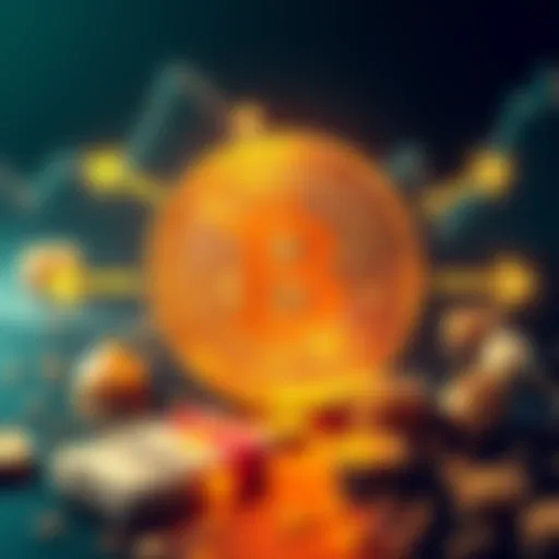 A graphic showing a Bitcoin symbol with arrows pointing to various other assets like gold, stocks, and cash, illustrating the comparison debate.