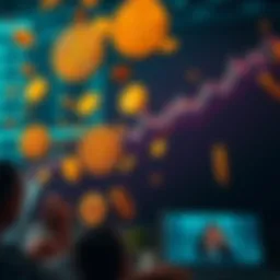 Bitcoin Credit Crisis A visual representation of Bitcoin facing a credit crisis, showing falling Bitcoin symbols and worried investors looking at screens, with a dark financial backdrop.