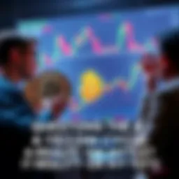 Bitcoin cycle debate Two people discussing Bitcoin's 4-year cycle theory with charts and graphs