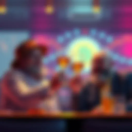 Bitcoin Dad and Nexa Dad celebrating Bitcoin Dad and Nexa Dad raising glasses in a toast to innovation in cryptocurrency