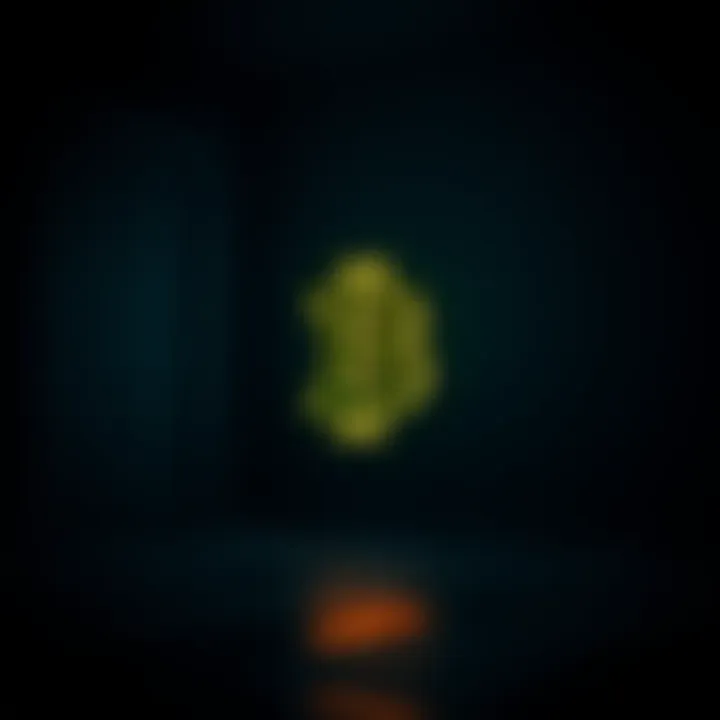 A Bitcoin symbol glowing softly in a dark room, representing the concept of digital currency during a power outage.