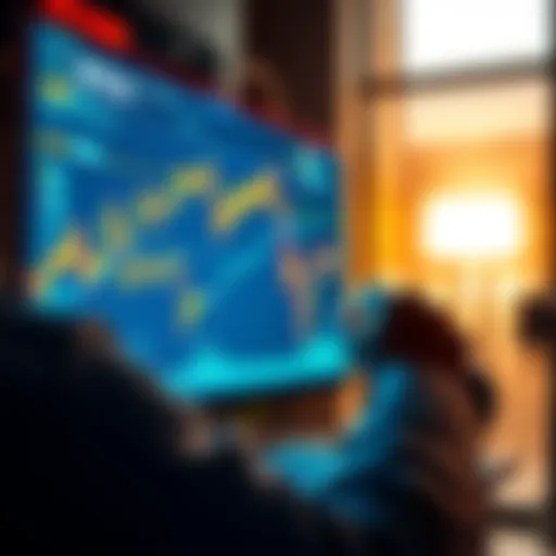 A person analyzing Bitcoin trends on a computer screen while planning investment strategy