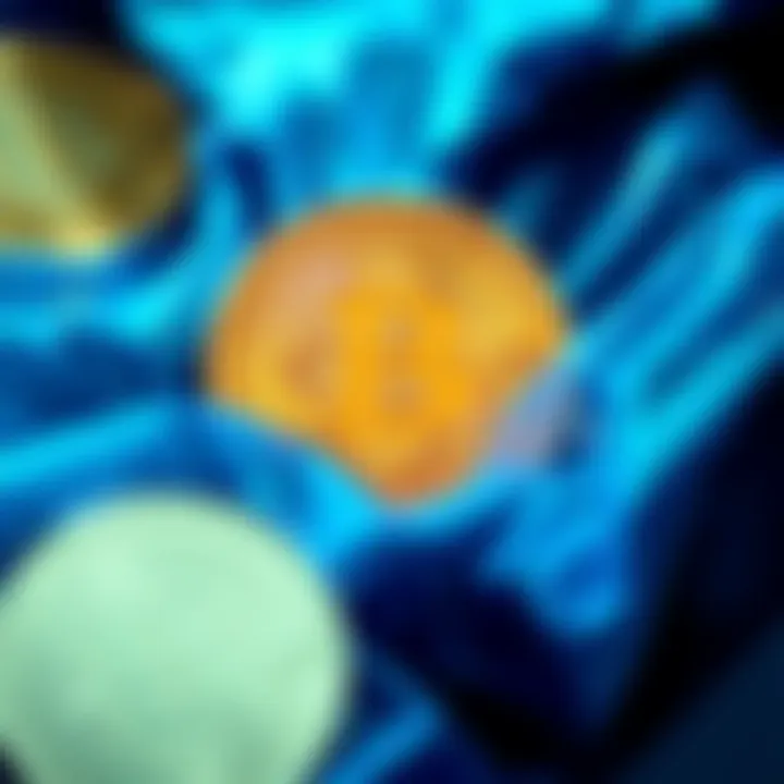 Illustration showing Bitcoin coins with a caption highlighting debt-free financial freedom, symbolizing a break from traditional finance.