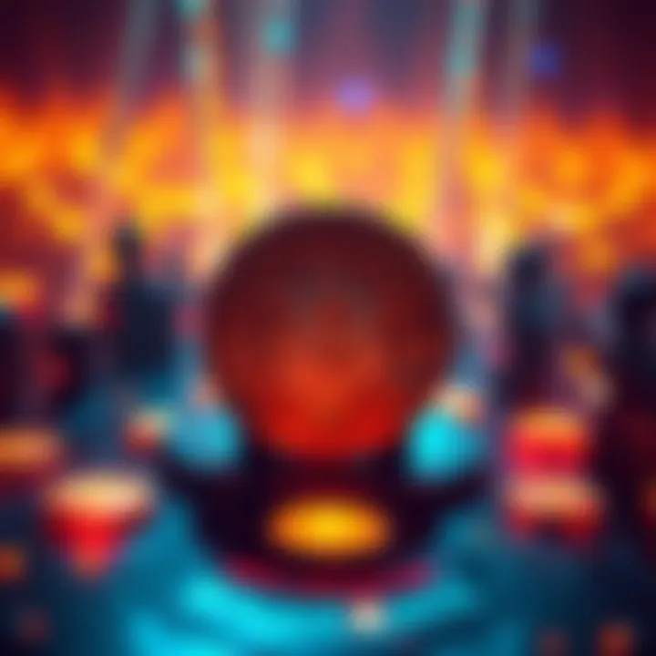 A visual representation of Bitcoin's original purpose highlighting decentralization, with a focus on blockchain symbols and community interaction.