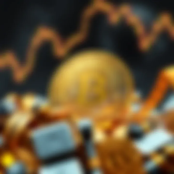 Bitcoin as Digital Gold: A Transformative Moment in Finance A visual representation of Bitcoin symbolizing its new status as Digital Gold, intertwined with traditional financial assets in a global context.