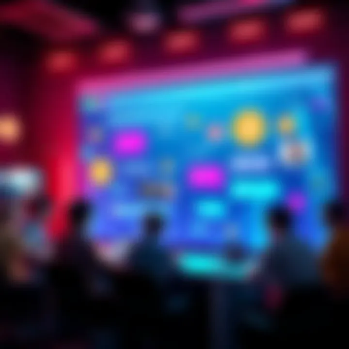 A vibrant online chat room illustrating people discussing Bitcoin, sharing insights, and asking questions about cryptocurrency.