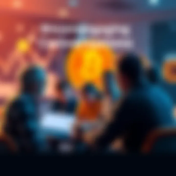 A group of people engaged in a lively Bitcoin conversation online, sharing insights and ideas.