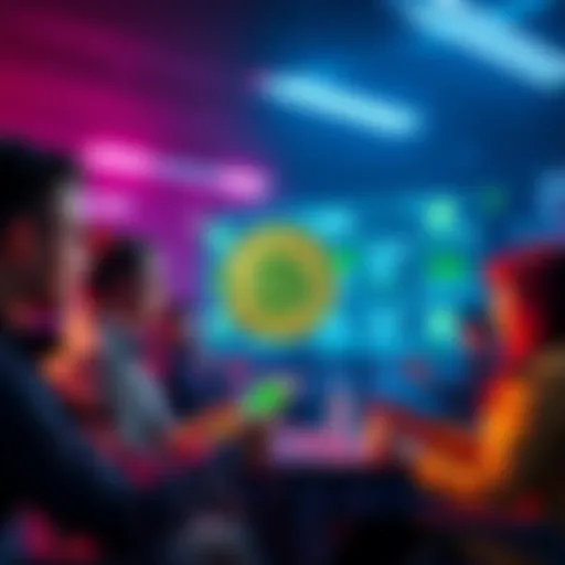 People discussing Bitcoin in a digital forum setting