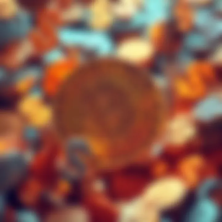 A Bitcoin symbol surrounded by floating dollar signs, representing concerns over its value against USD inflation.