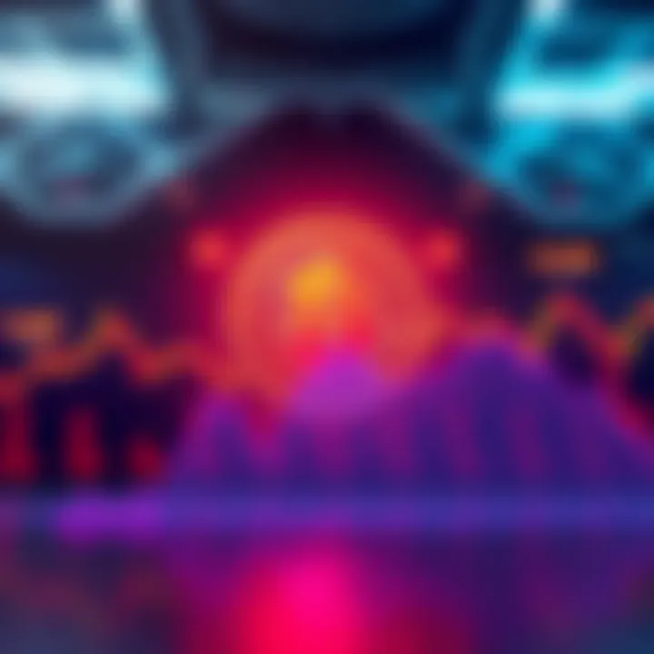 A graphic showing Bitcoin's dominance percentage over other cryptocurrencies, with a chart reflecting low trading volume and stagnant altcoin prices.