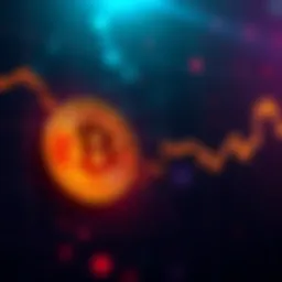 Bitcoin Downtrend Representation A chart showing a downward trend in Bitcoin prices, reflecting investor concern and uncertainty.