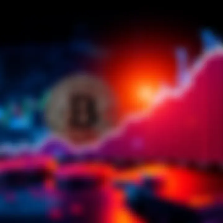 Bitcoin Drop and Stablecoin Surge A chart showing Bitcoin's sharp decline next to a rising line for stablecoin market value, highlighting contrasting trends in cryptocurrency.