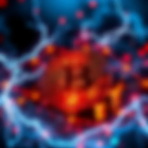 Bitcoin and Energy Concept A graphic showing Bitcoin symbol integrated with energy symbols like lightning and power grids.