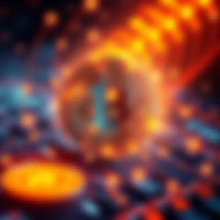 Visual representation of Bitcoin intertwined with energy symbols, illustrating the partnership between China and Russia in energy transactions.