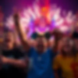 A group of excited Bitcoin fans enjoying a day at Disney, celebrating their achievement.