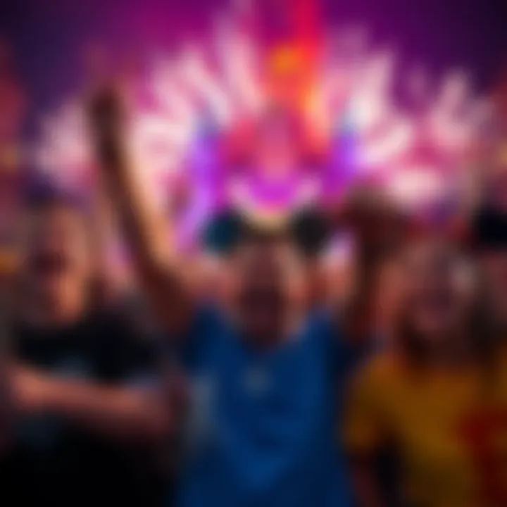 A group of excited Bitcoin fans enjoying a day at Disney, celebrating their achievement.