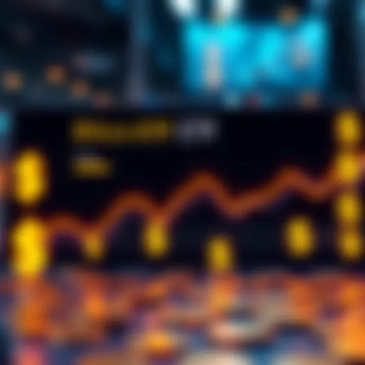 A graphic showing a downward trend in Bitcoin ETF investments alongside dollar signs to indicate financial loss.