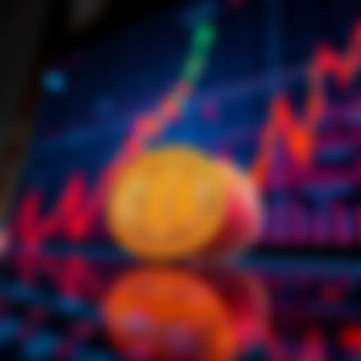 Bitcoin ETF and Stocks A visual comparison of Bitcoin and stock market charts, highlighting Bitcoin ETFs alongside traditional stock symbols.