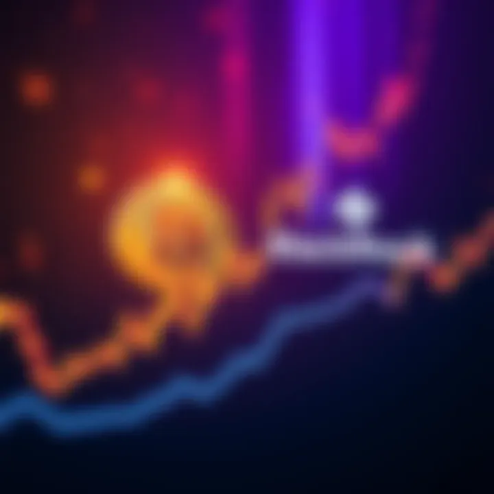 Bitcoin ETFs Surge Graph showing the rise in Bitcoin ETF values alongside BlackRock's logo