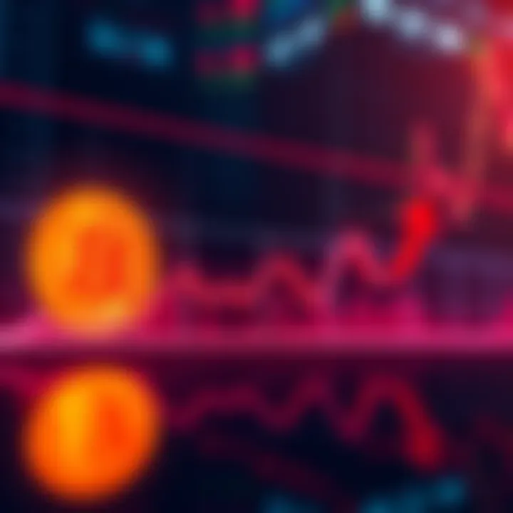 Graph showing losses for Bitcoin and Ether ETFs with red arrows indicating outflows