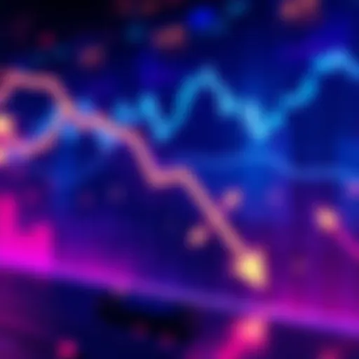 Graph showing decline in Bitcoin and Ether ETF investments with arrows pointing downward