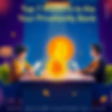 A family sitting around a table with Bitcoin symbols and financial documents, discussing their private family bank.