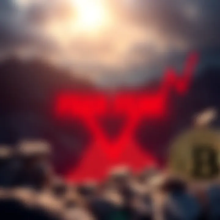 Graphic showing Bitcoin Fear and Greed Index dropping to Extreme Fear level with red indicators