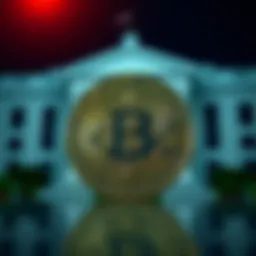 Bitcoin symbol with the Federal Reserve logo in the background, representing the influence of Fed results on Bitcoin's market.