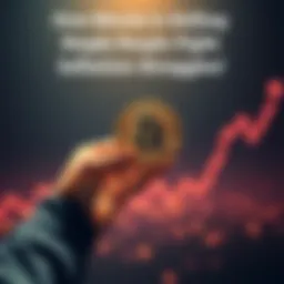A person holds a Bitcoin symbol with rising graph in the background, representing hope against inflation