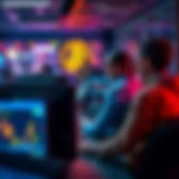 A group of people discussing Bitcoin trends at their computers in a forum setting