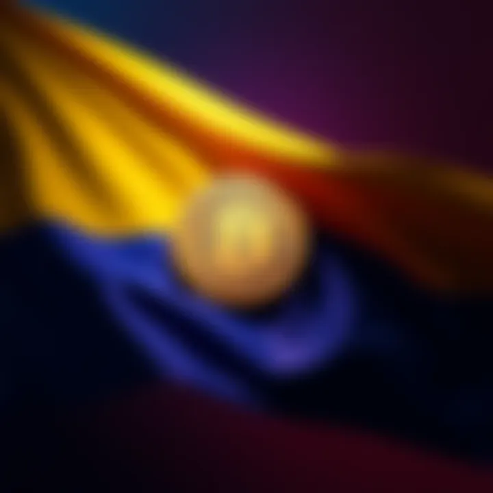 Colombian flag with Bitcoin symbol representing AFP Protección's new fund for qualified investors