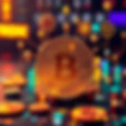 A visual representation of Bitcoin's potential use cases in 2026, featuring symbols of finance, technology, and innovation.