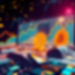 An illustration representing Bitcoin's future with graphs showing adoption trends, institutional trust, and Layer-2 technology advancements.