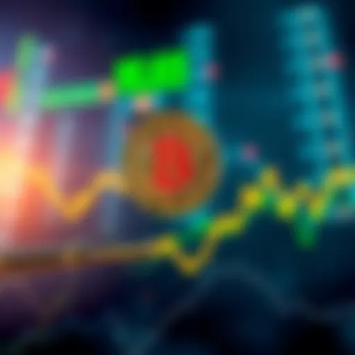 Bitcoin price surge during US-Iran conflict Graph showing Bitcoin's price rising while gold's price drops amid US-Iran war