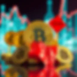 A visual representation depicting Bitcoin symbols alongside representations of wealth disparity, inspired by themes from 'The Platform'.