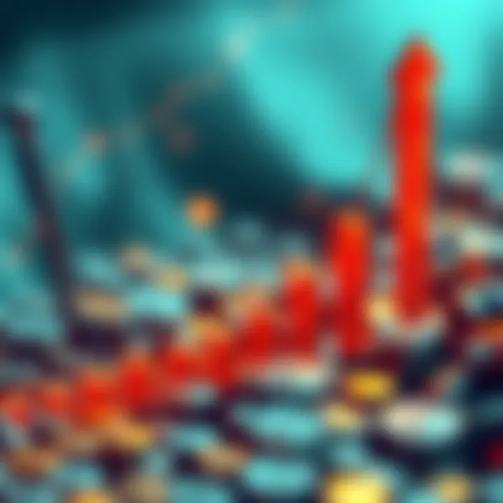 A graphic showing an upward trend in Bitcoin value, symbolizing the increase to 640,000 BTC