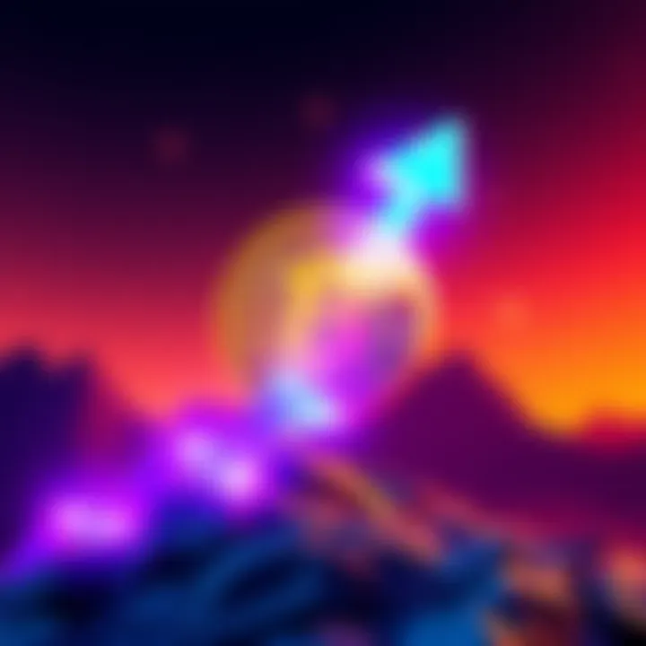 An illustration showing the Bitcoin logo alongside an upward trending arrow, symbolizing growth and investment strategy for 2026.